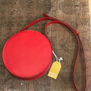 Moon leather crossover bag